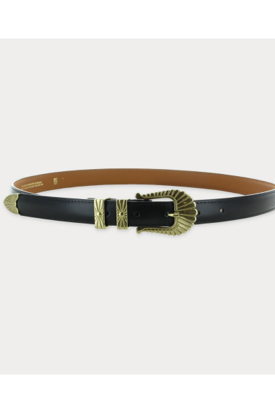 CEINTURE CUIR NOIR