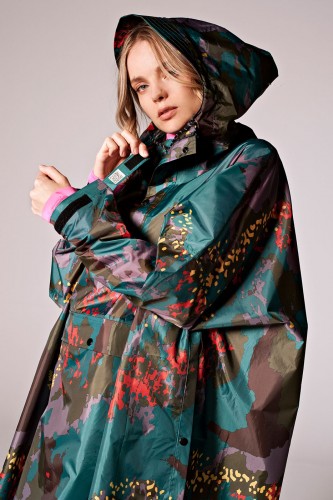 Poncho Rainkiss Digi Forest Camo