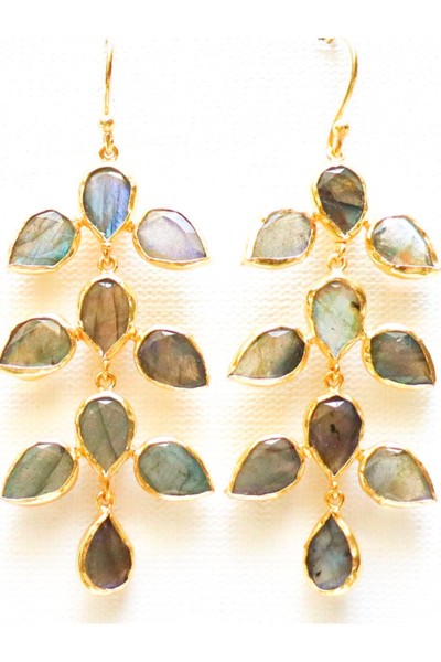 Boucle d'oreille Noa Labradorite