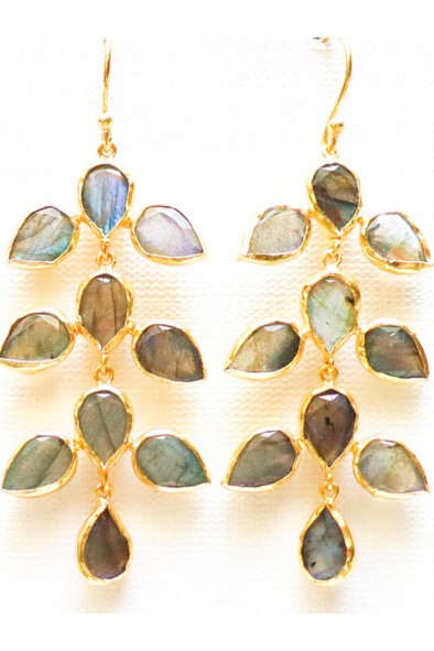 Boucle d'oreille Noa Labradorite