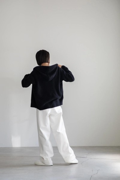 Cardigan à capuche marine 2