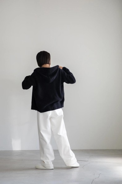 Cardigan à capuche marine