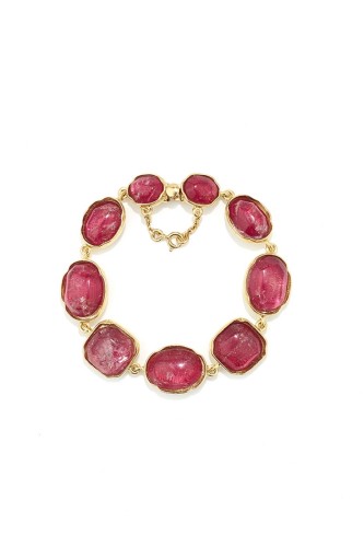 Bracelet Cabochons Harmonie Fraise