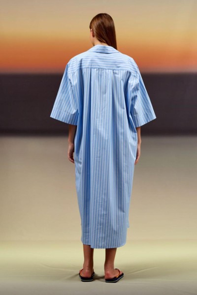 Robe Robbie Poplin rayures 2