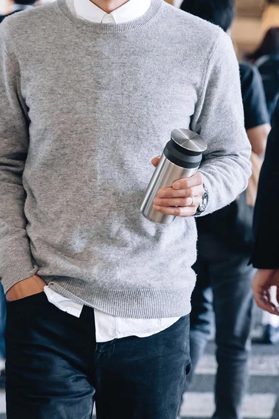 TRAVEL TUMBLER 350ml acier