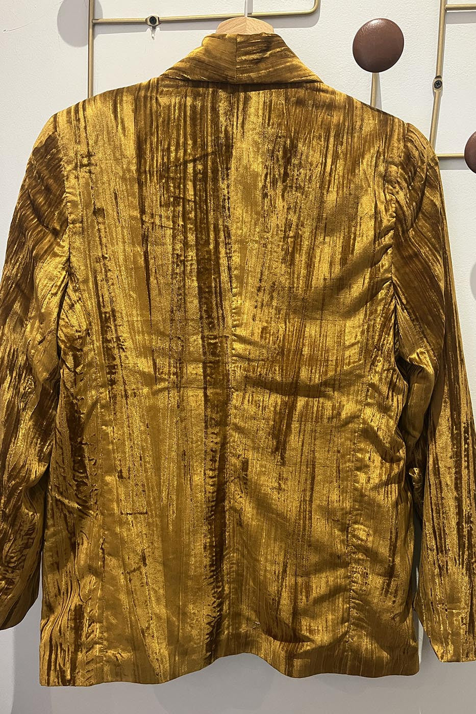 Veste de costume velours safran