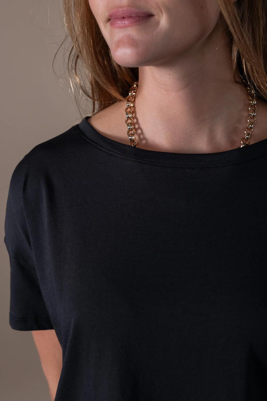 Tee-shirt Audrey noir flammé