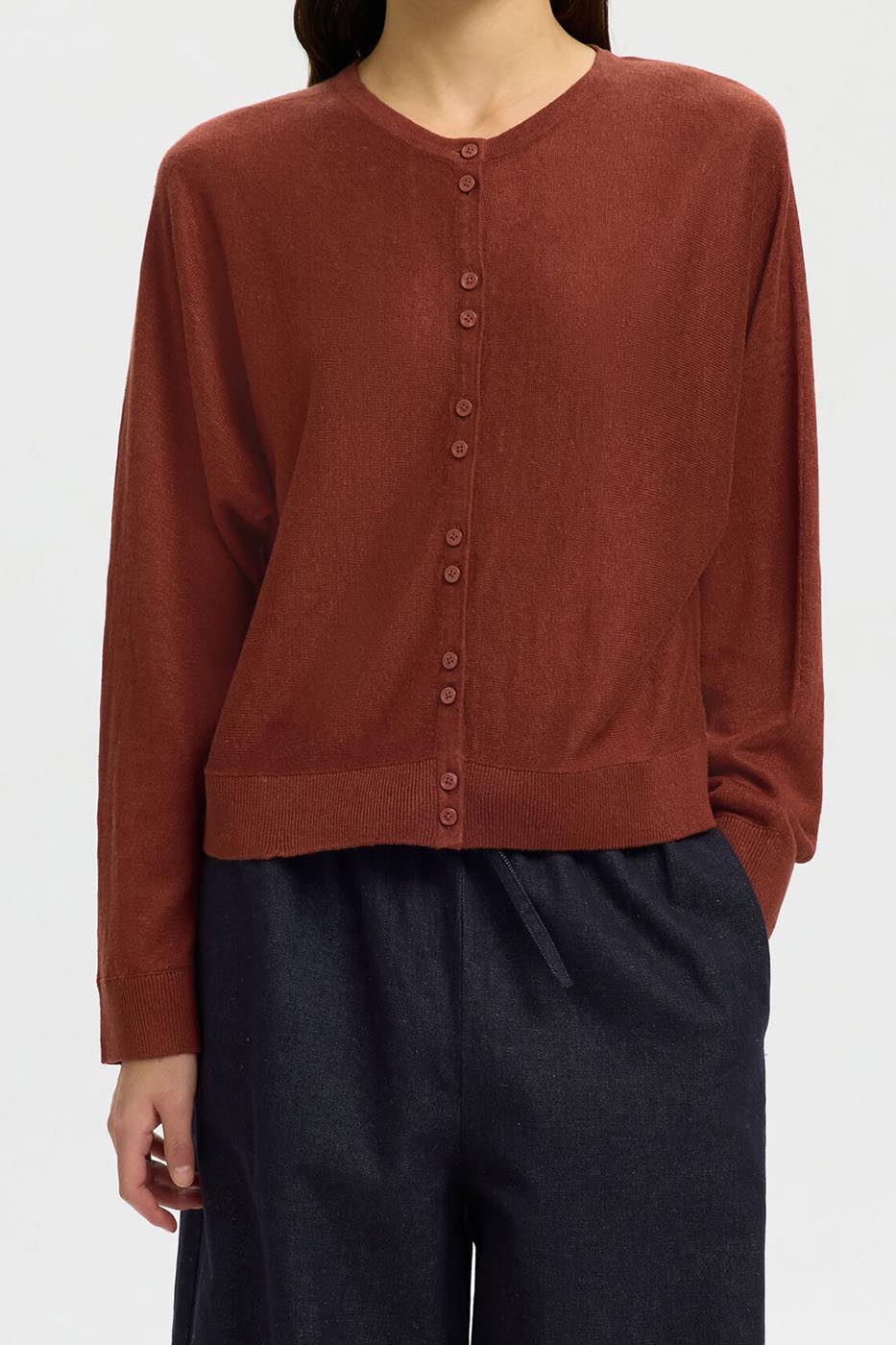 Cardigan en lin
