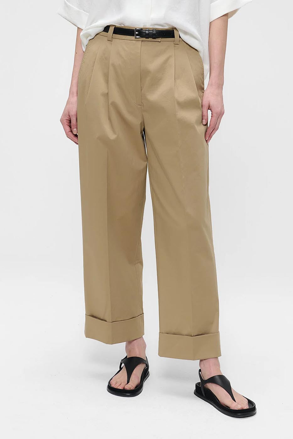 COTTON GARBARDINE DELOS PANTS