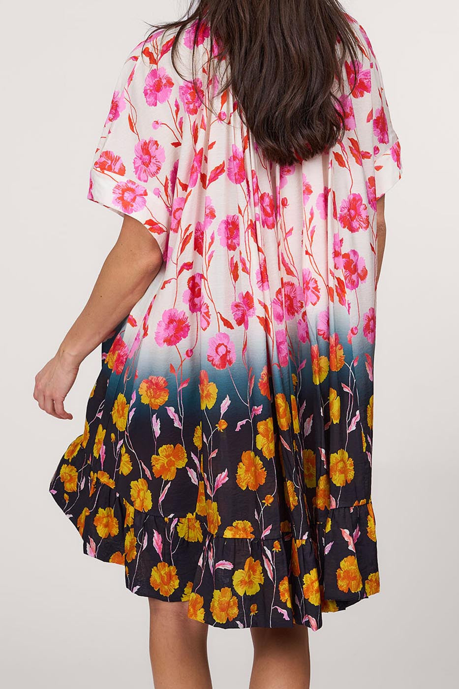 Robe oversize à volants