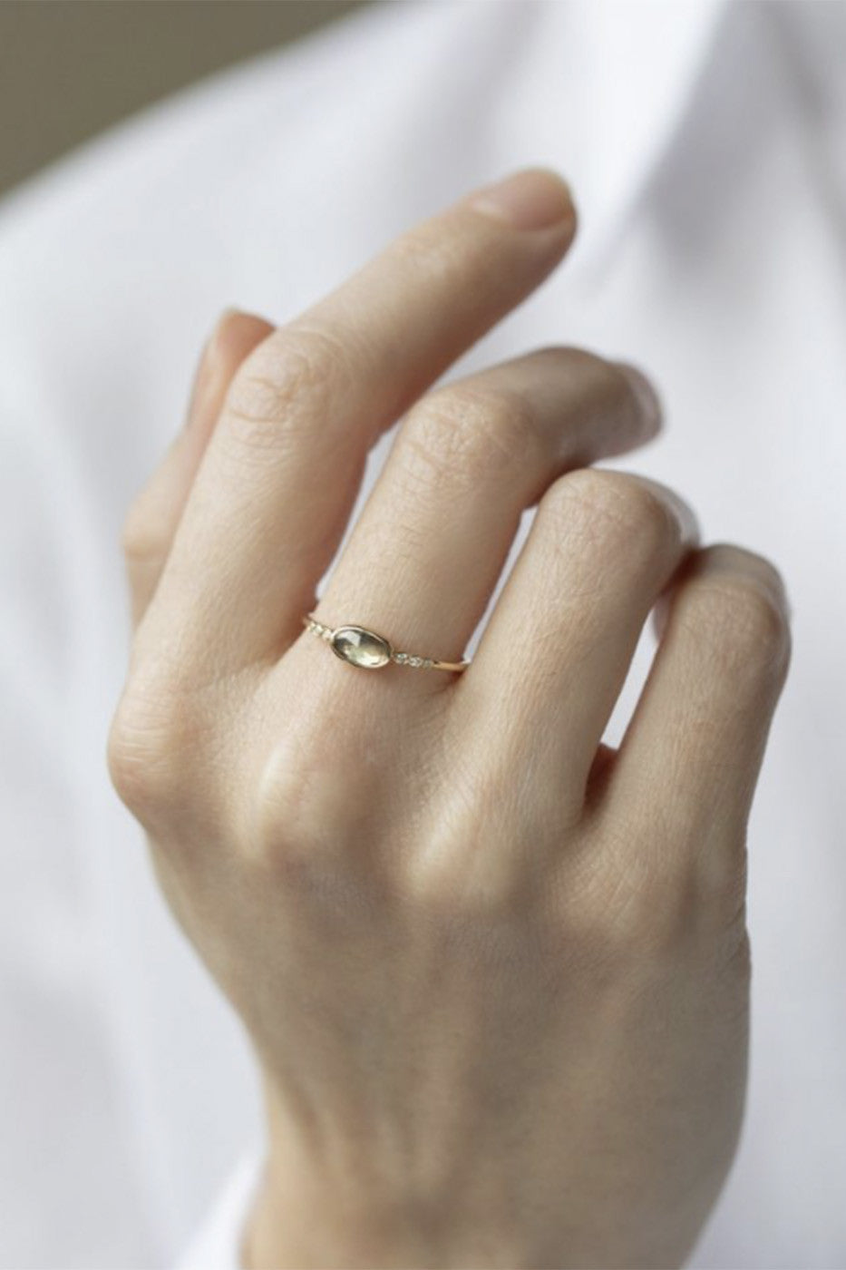 WATERMELON TOURMALINE & DIAMONDS RING