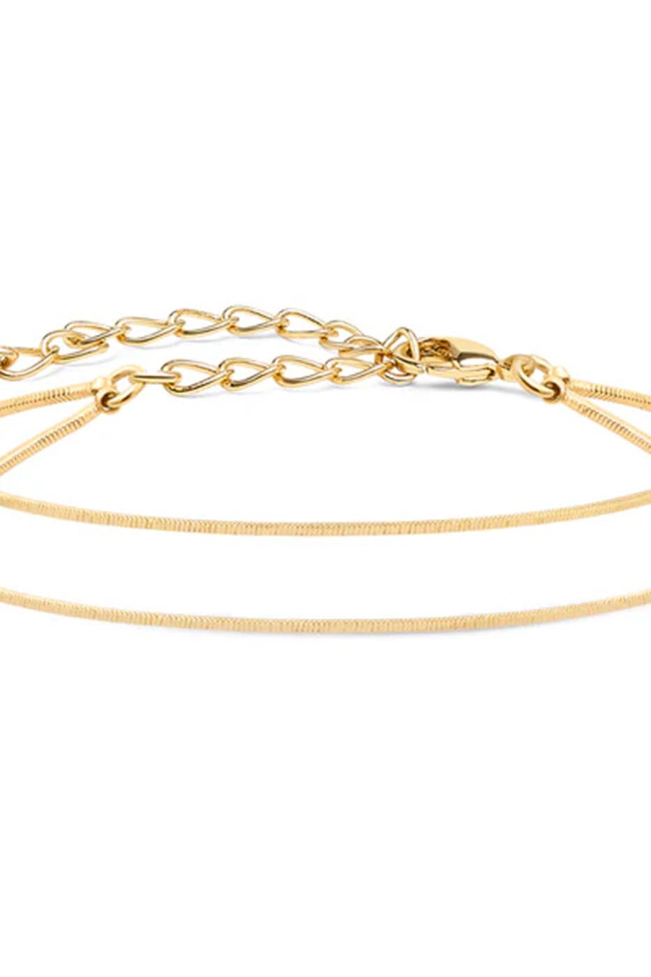 bracelet de cheville double éternelle