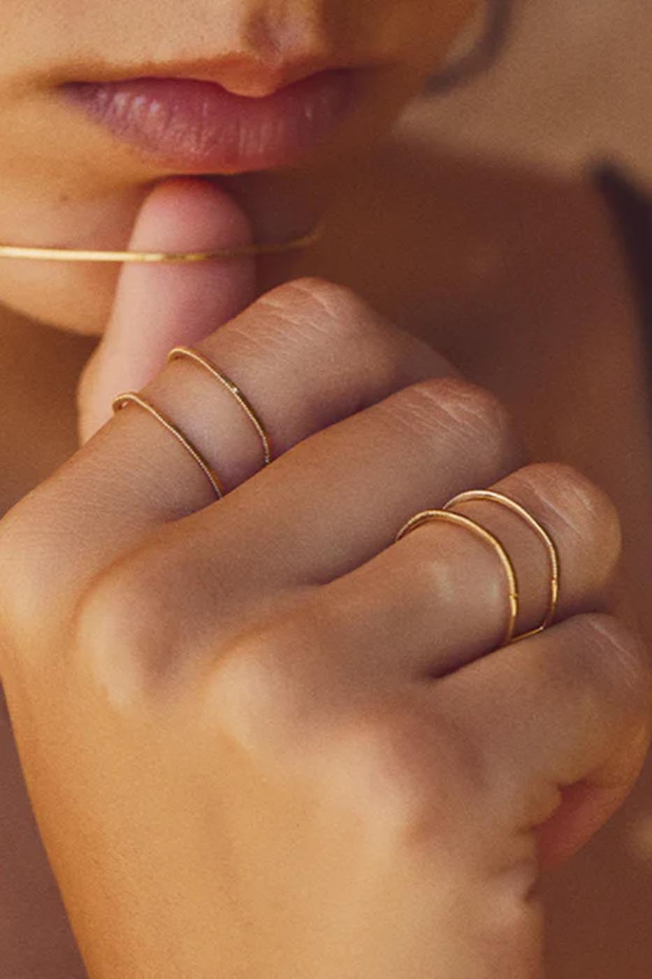 Bague double éternelle