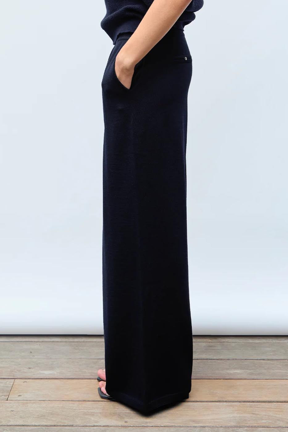 Pantalon fluide maille fine jersey