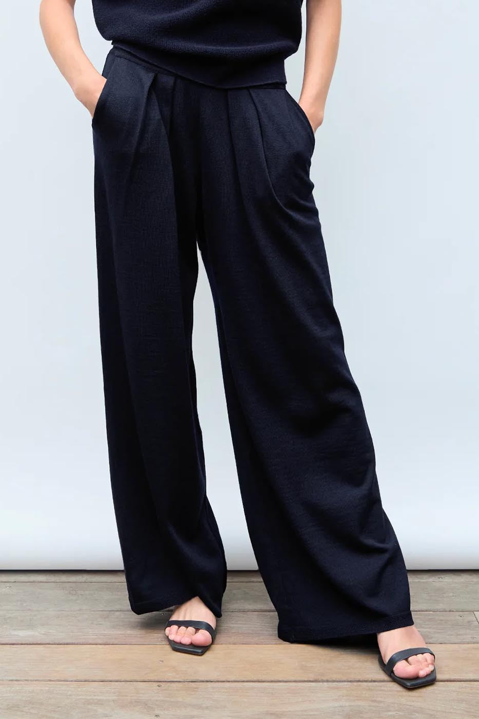 Pantalon fluide maille fine jersey