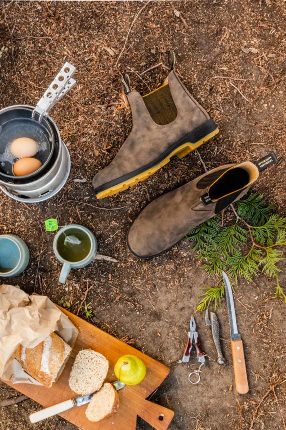 Chelsea Boots #1944 Rustic Brown Mustard