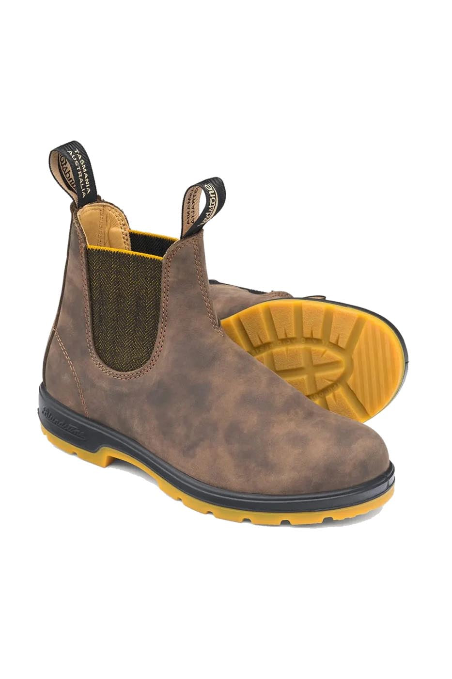 Chelsea Boots #1944 Rustic Brown Mustard