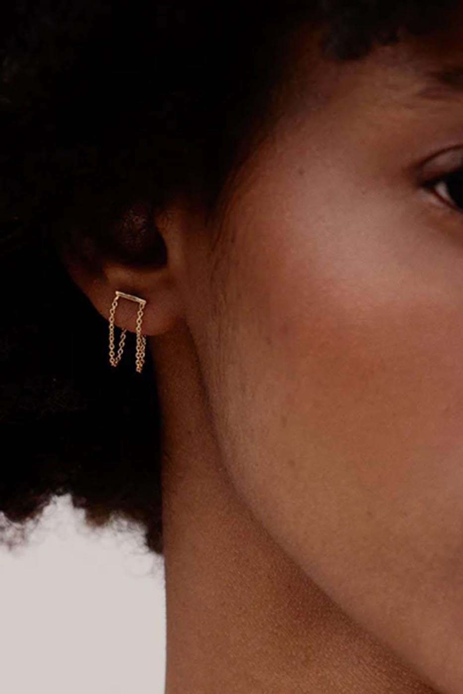 Boucles d'oreilles à chaîne promesse