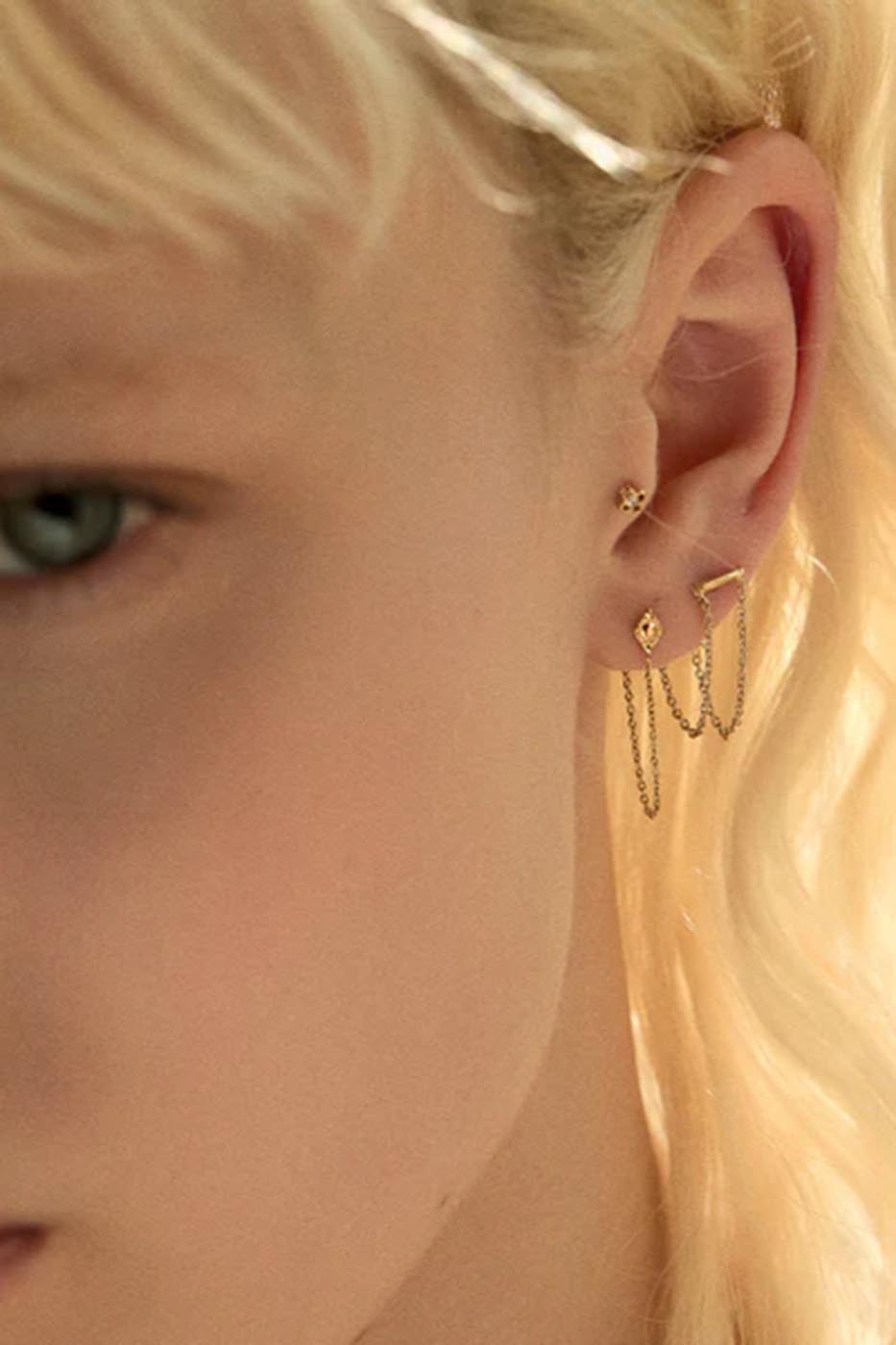 Boucles d'oreilles à chaîne promesse