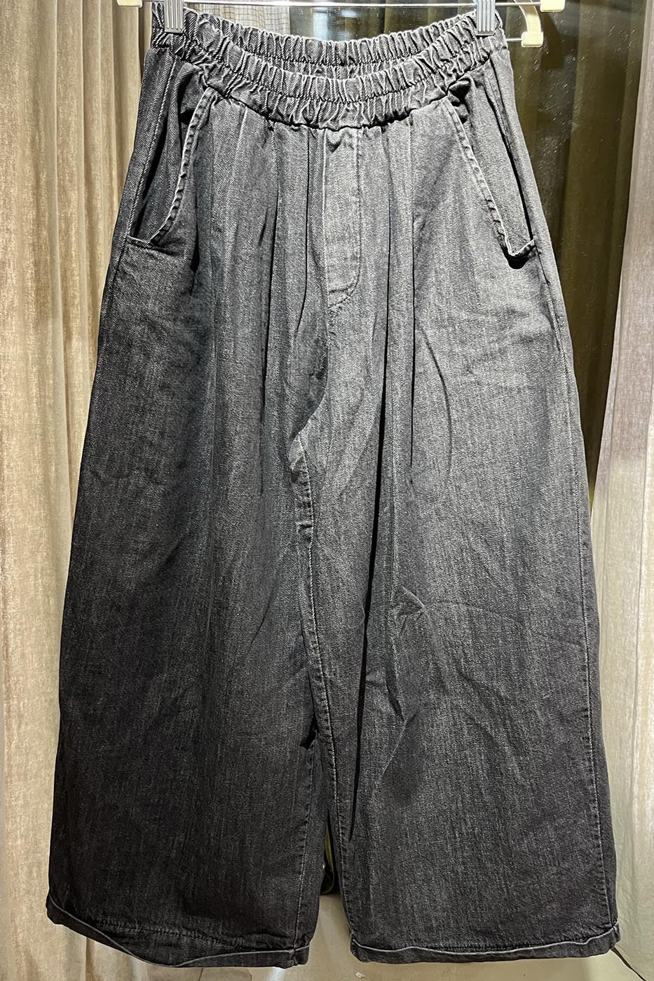 Le magic large jean gris