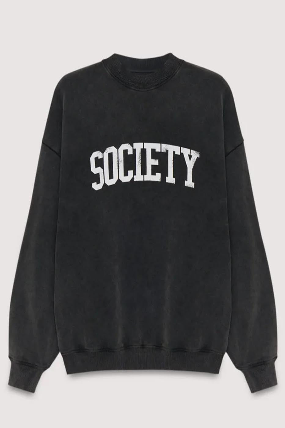 Sweat-shirt gris délavé