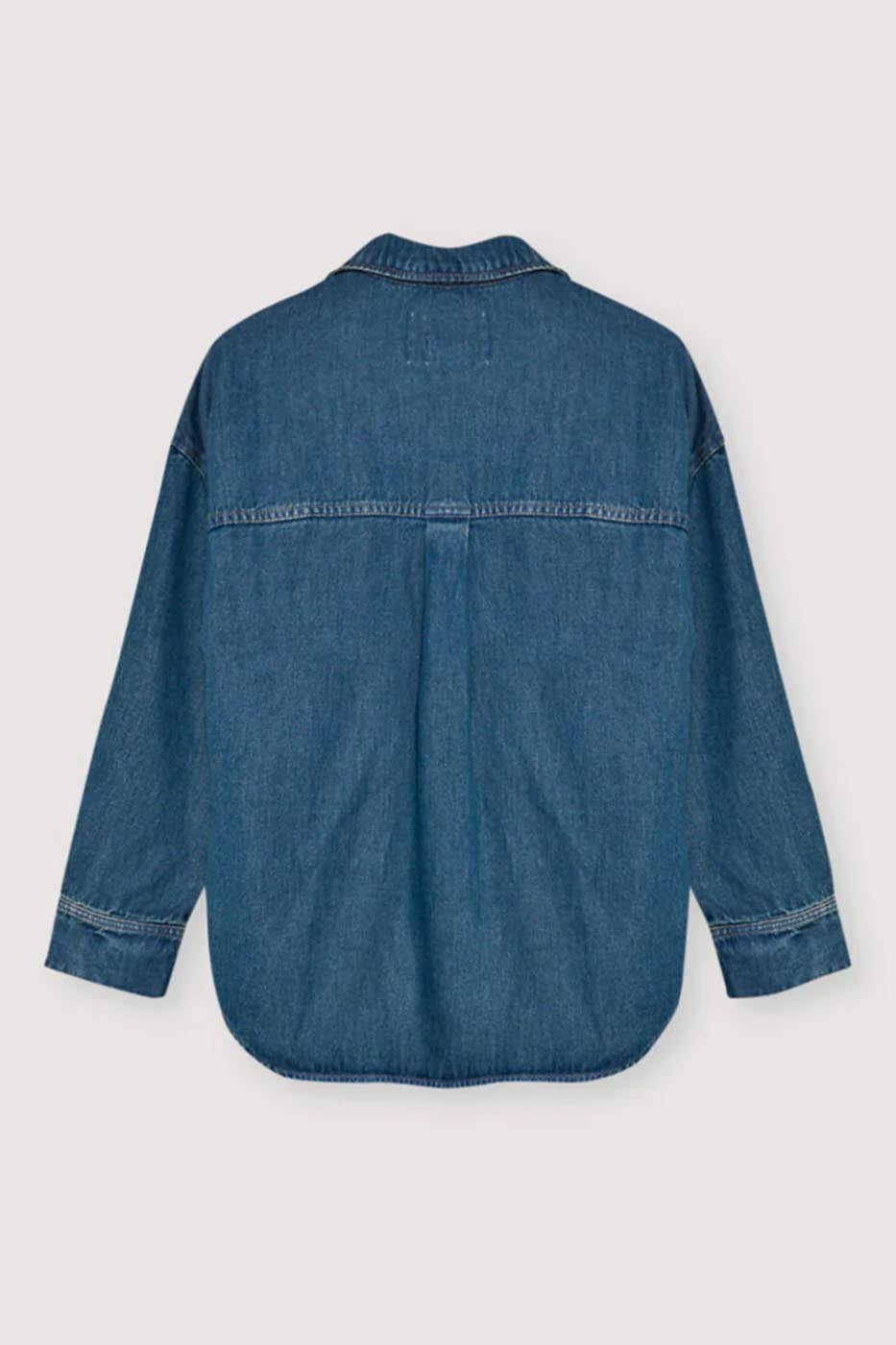 Chemise oversize bleu jean