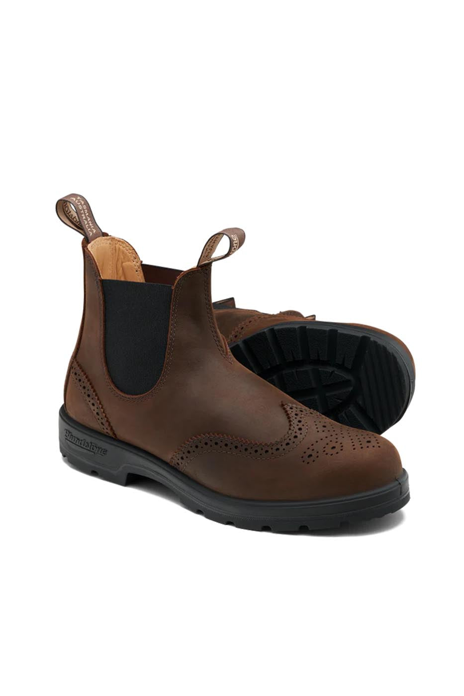 Chelsea Boots #2444 Antic Brown Brogue