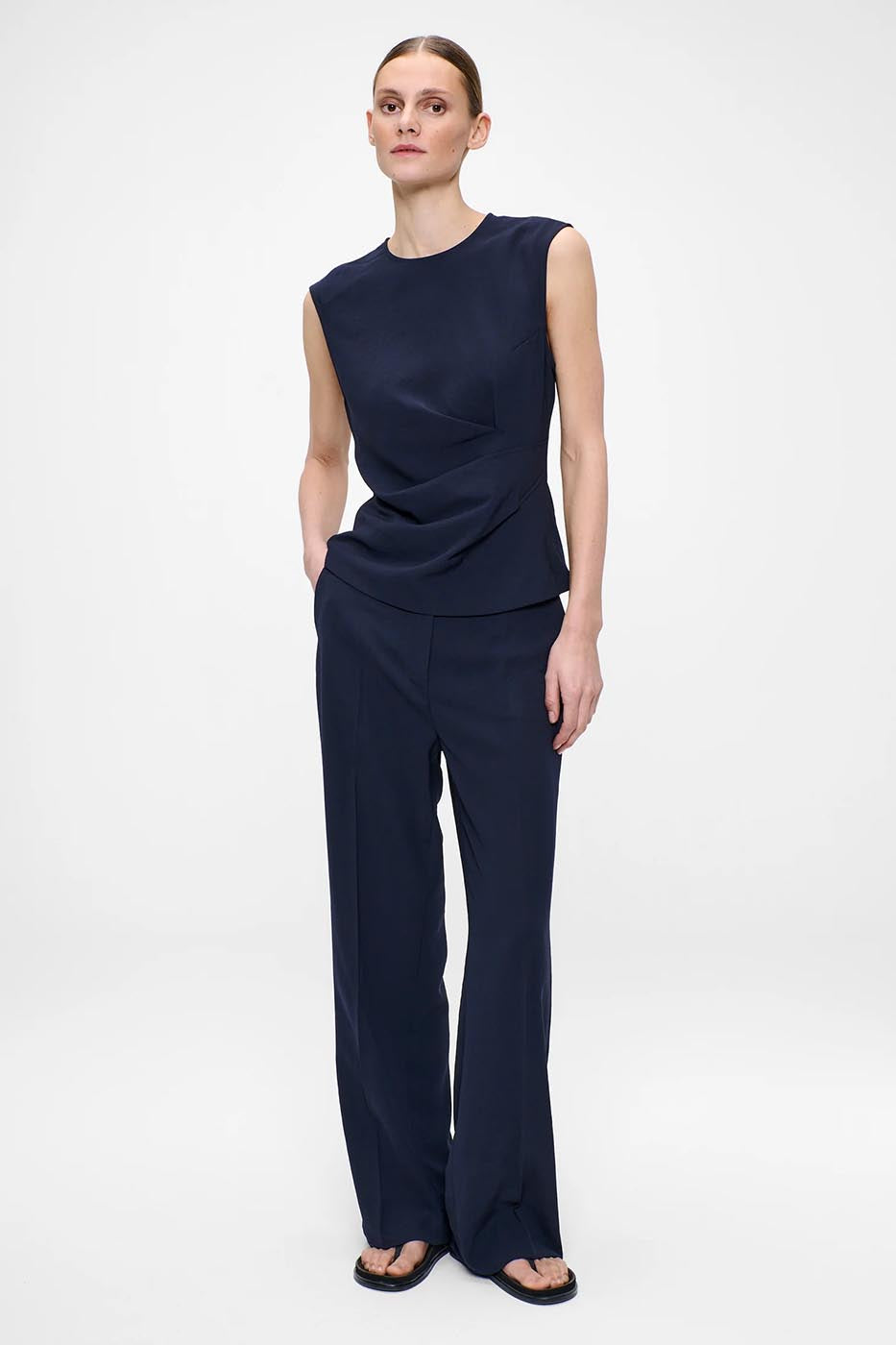 PANTALON KAY EN CRÊPE JAPONAIS