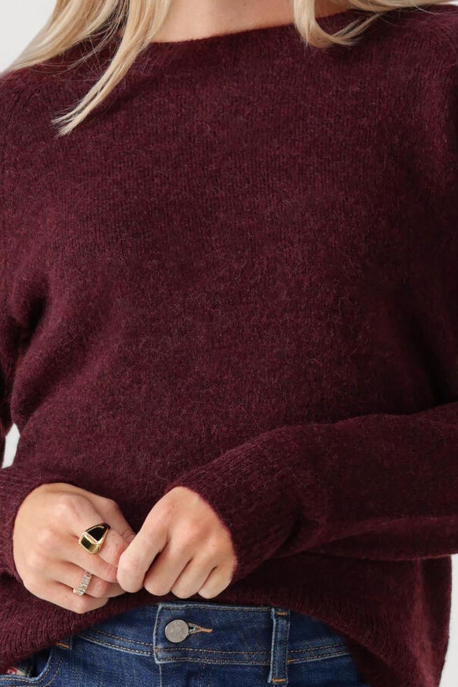 Pull lulu bordeaux