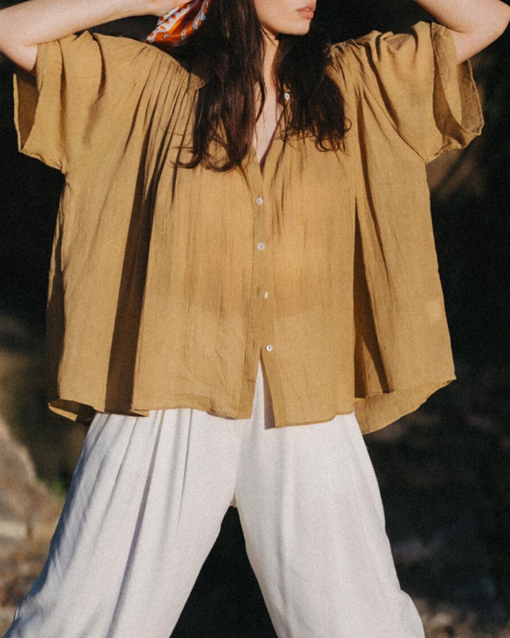 Blouse Lison tabac