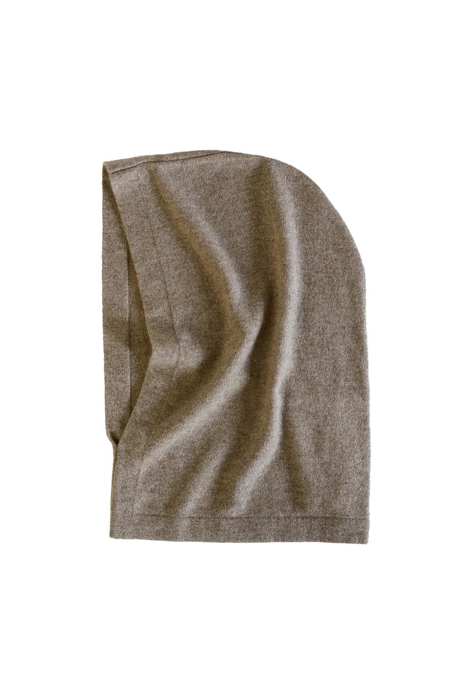 Cagoule en cachemire beige