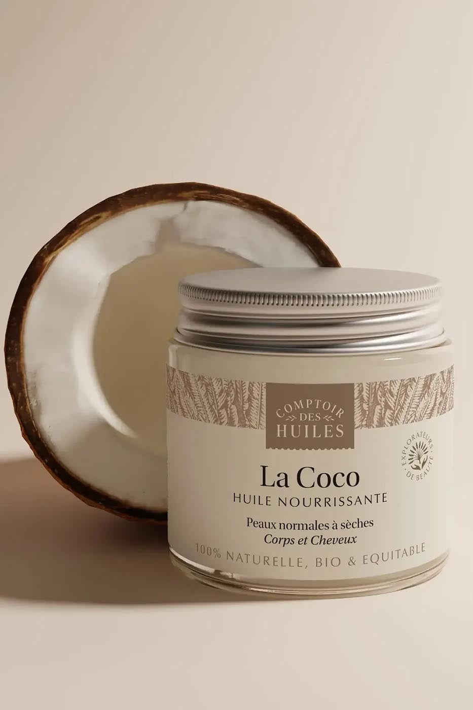 Huile de coco biologique - Soin du corps et des cheveux