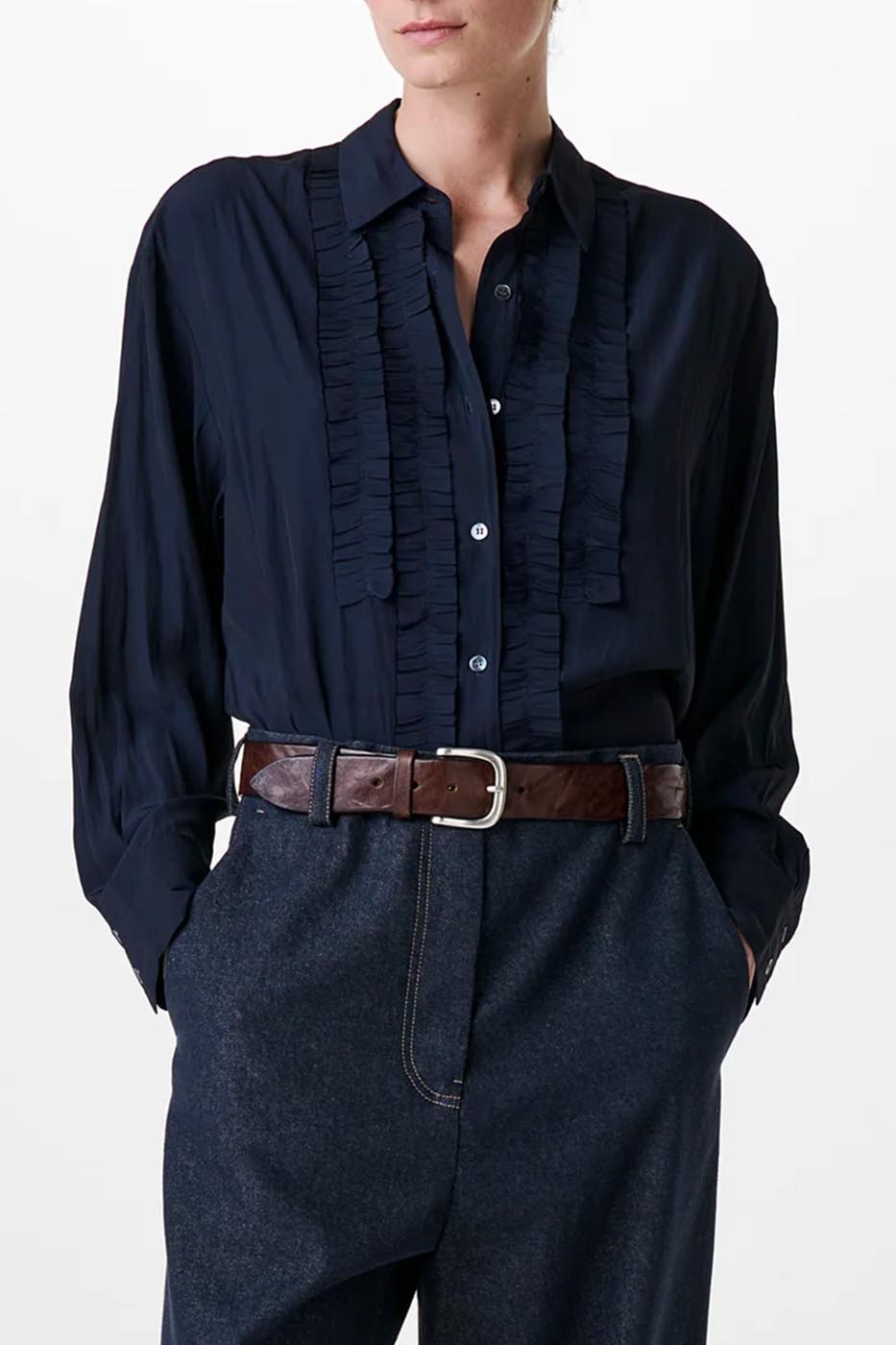 Chemise sleek ruffle