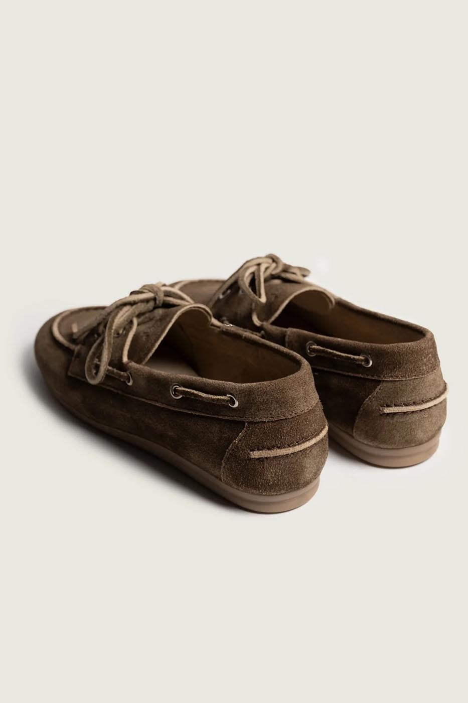 Boat Loafer Brushed - Suede Dark brown