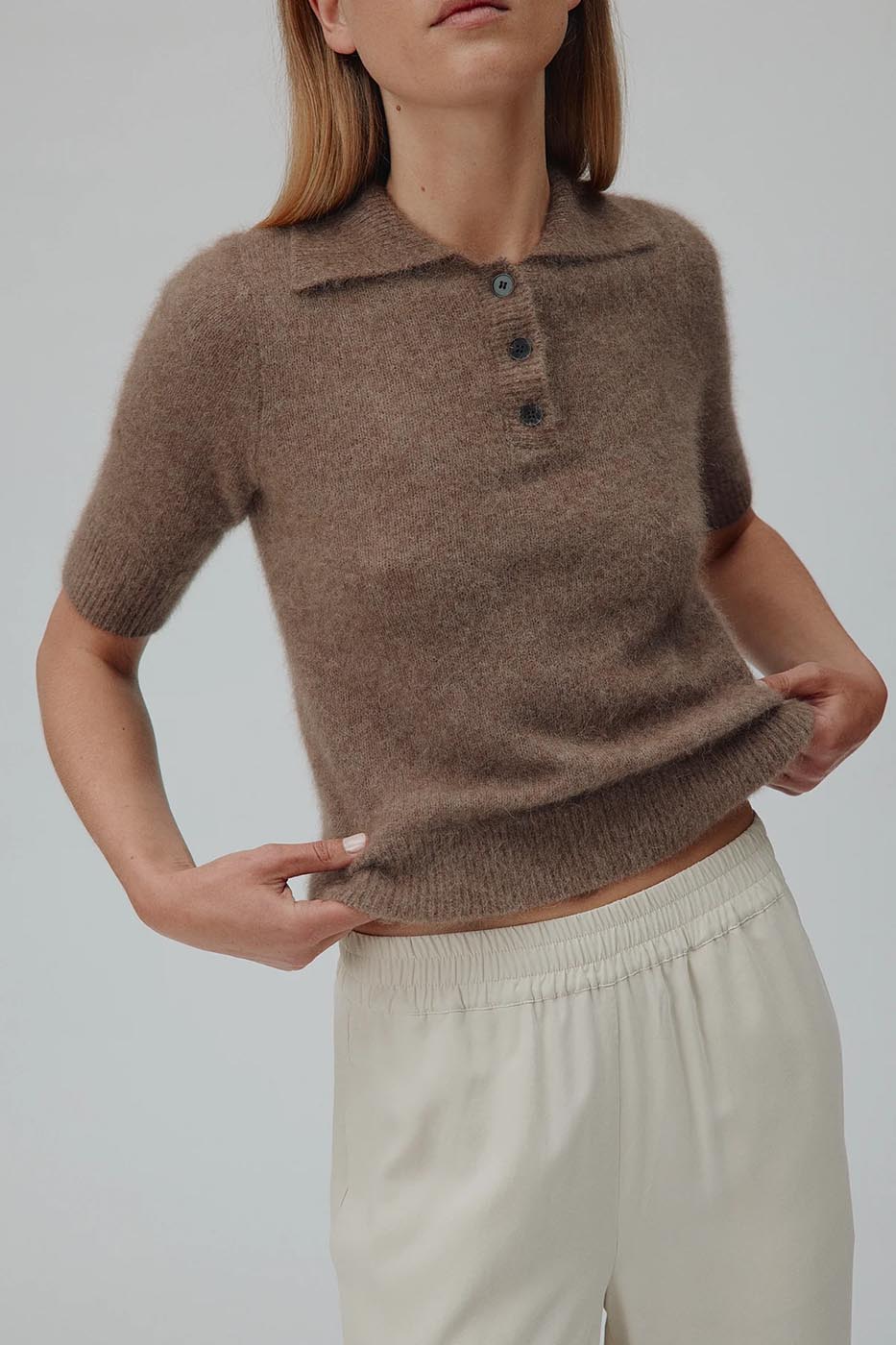 PULL RICCA Beige chiné