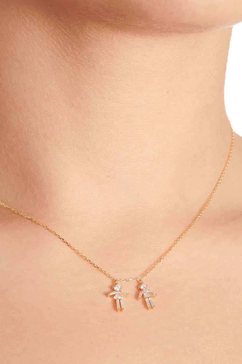 Collier Double Little One Fille-Garçon