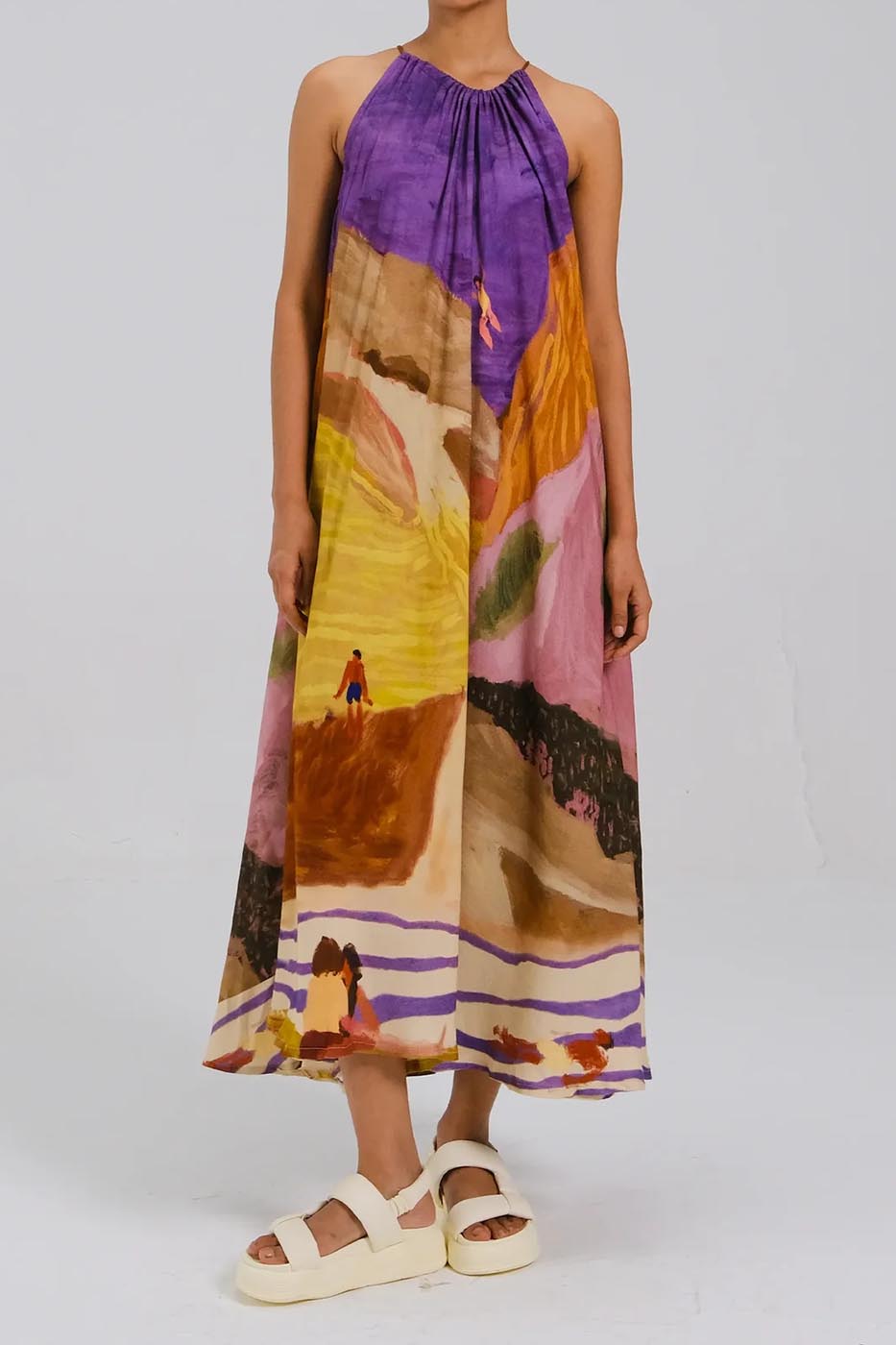 Robe longue circle
