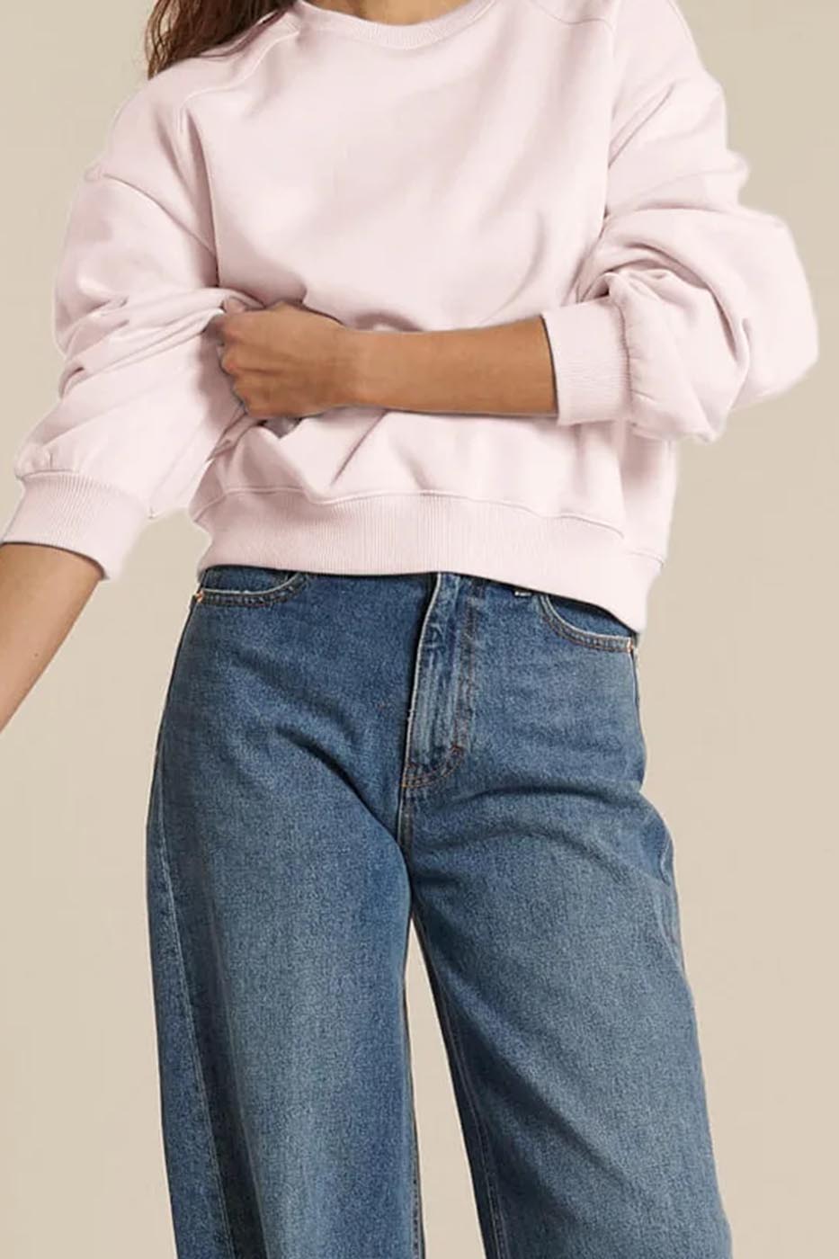 Sweat COLLEGE rose bonbon