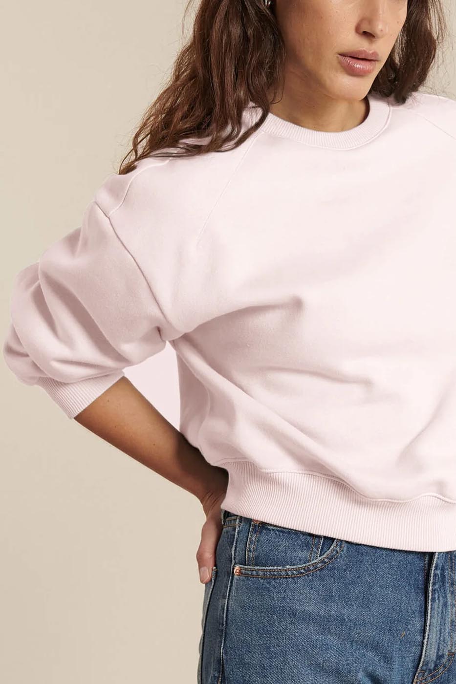 Sweat COLLEGE rose bonbon