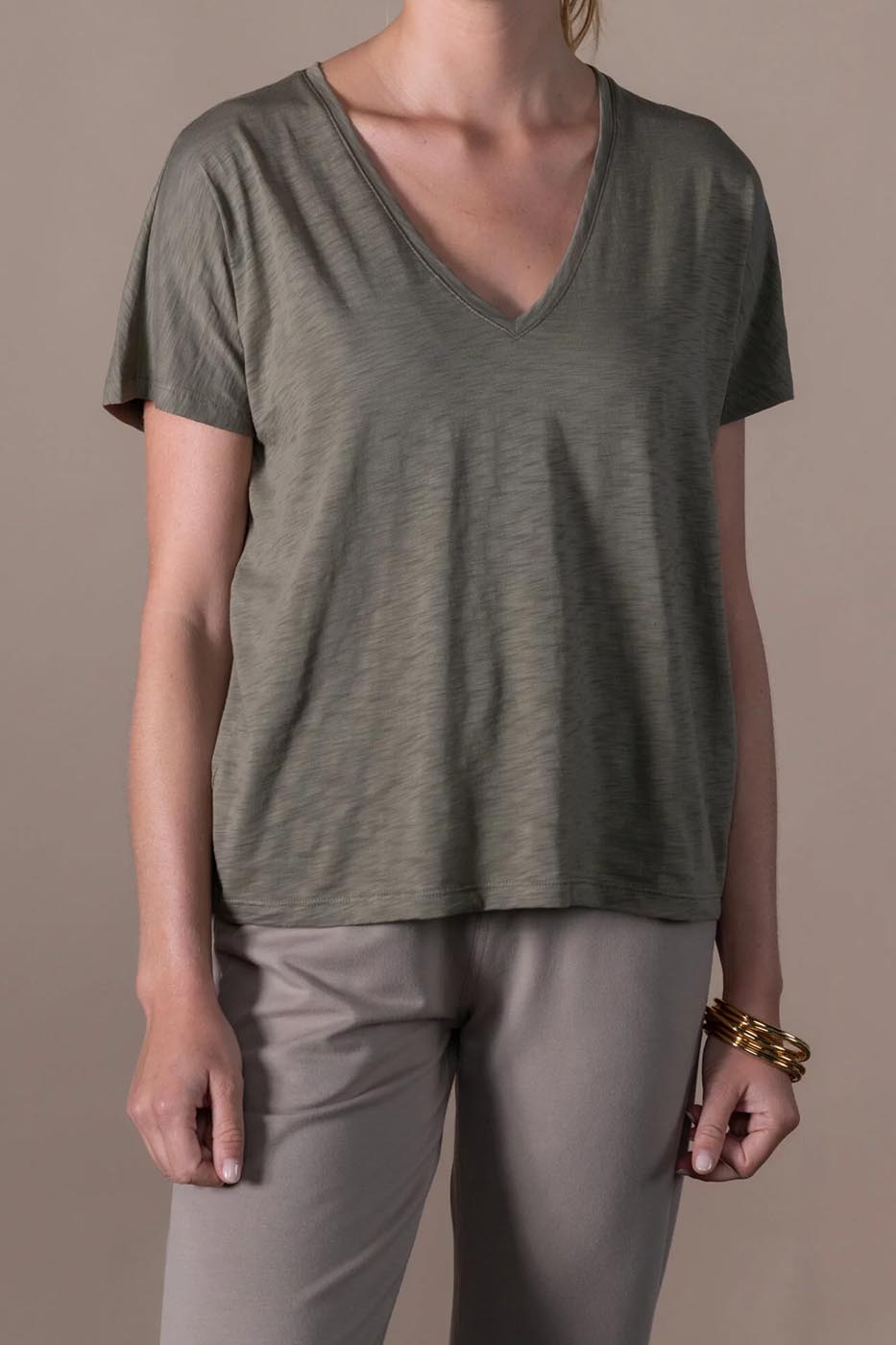 T-SHIRT ESMÉE olive flamme