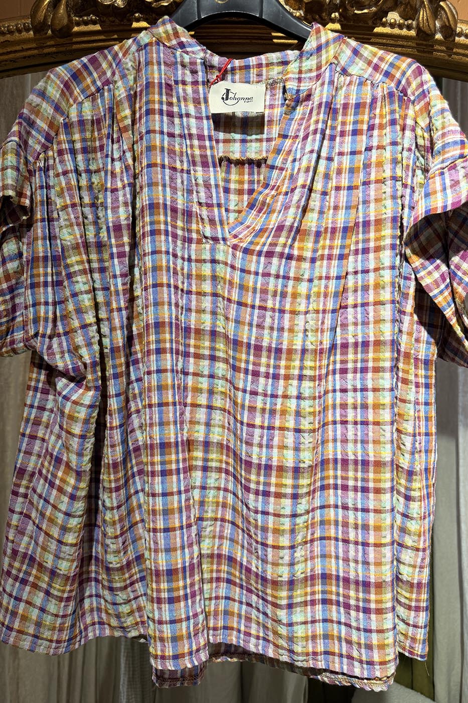 Blouse a carreaux