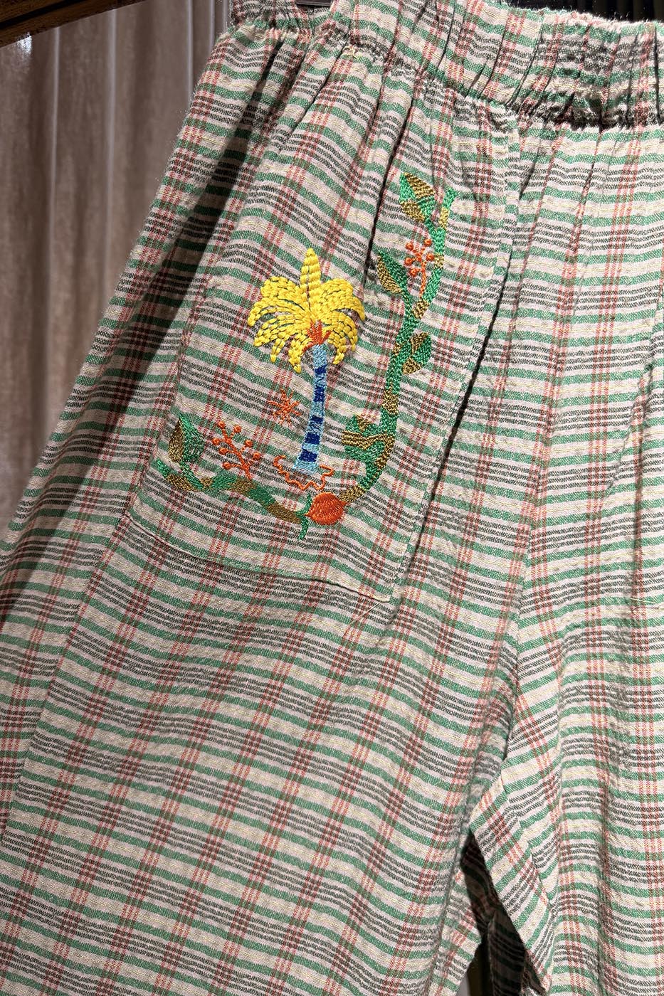 Pantalon palmier vert