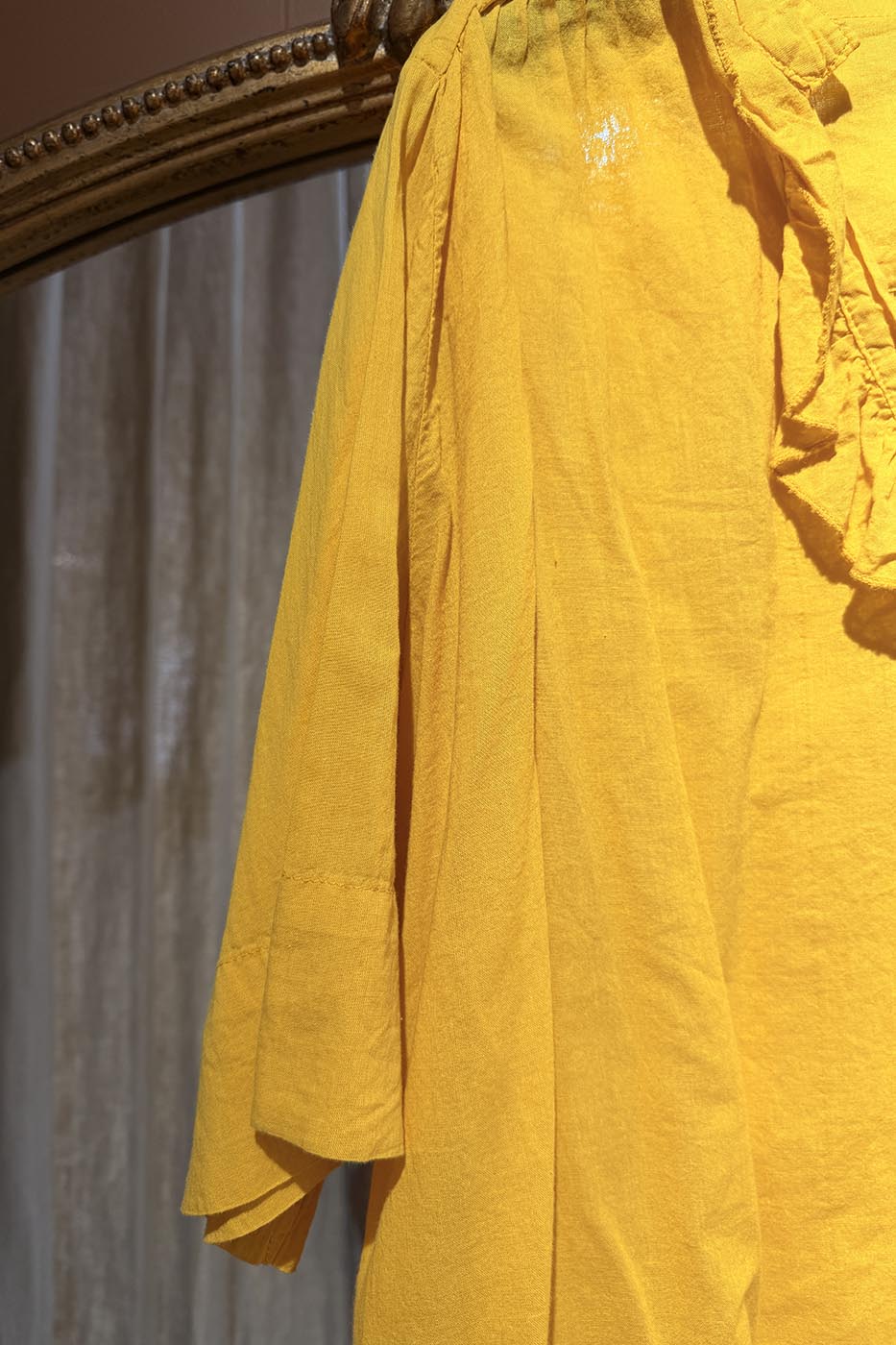 Blouse manches courtes jaune