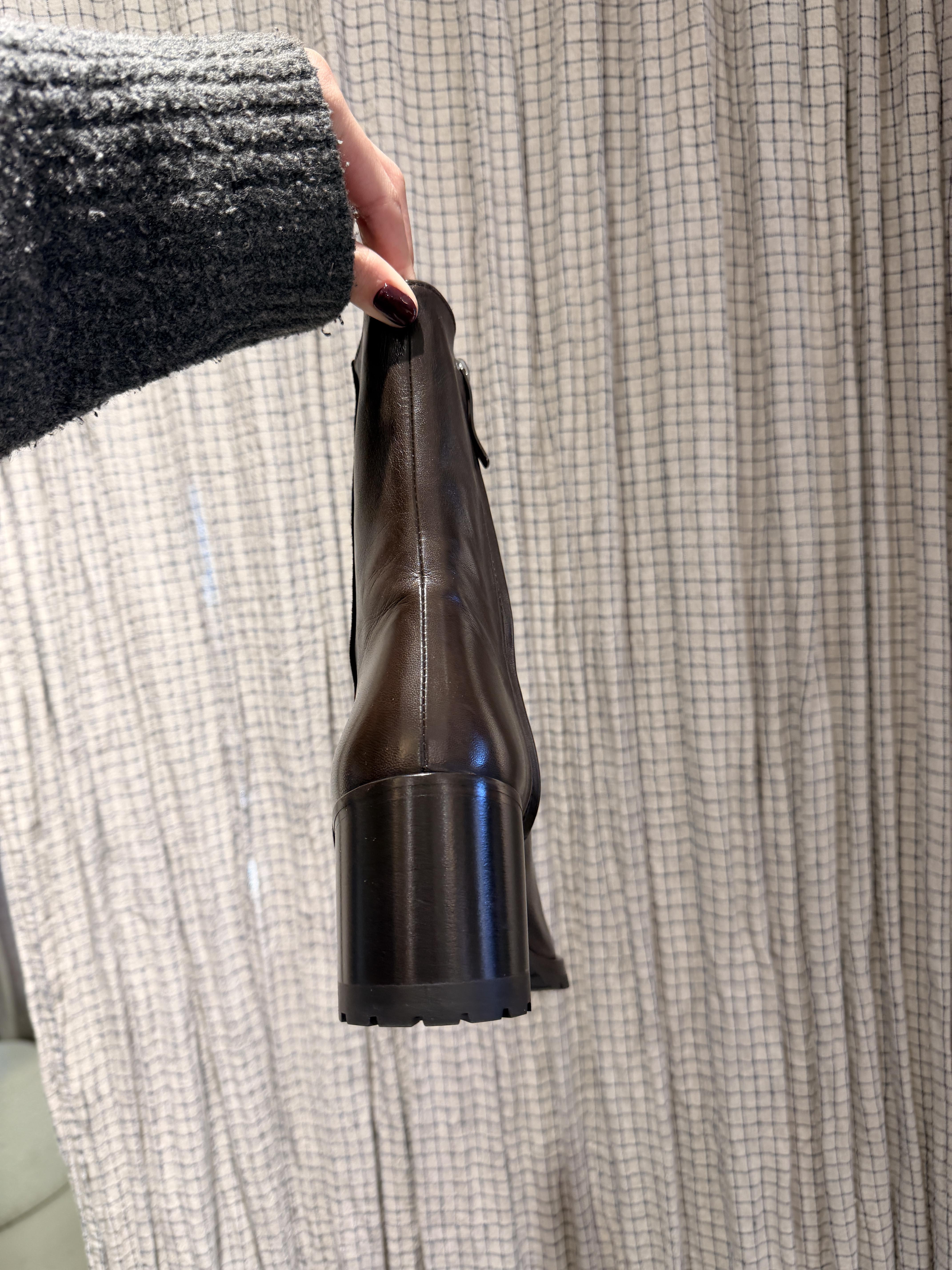 Bottines marron talons