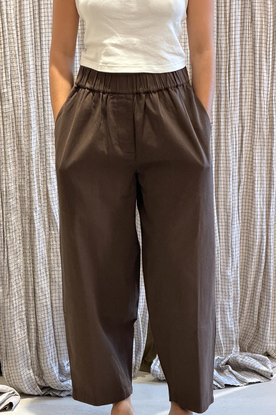 Pantalon flora barrel
