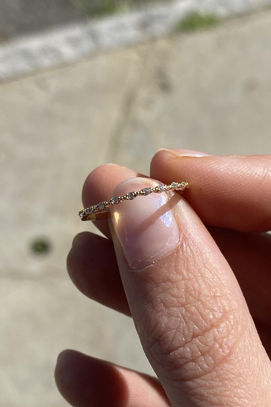 Bague minimaliste fine