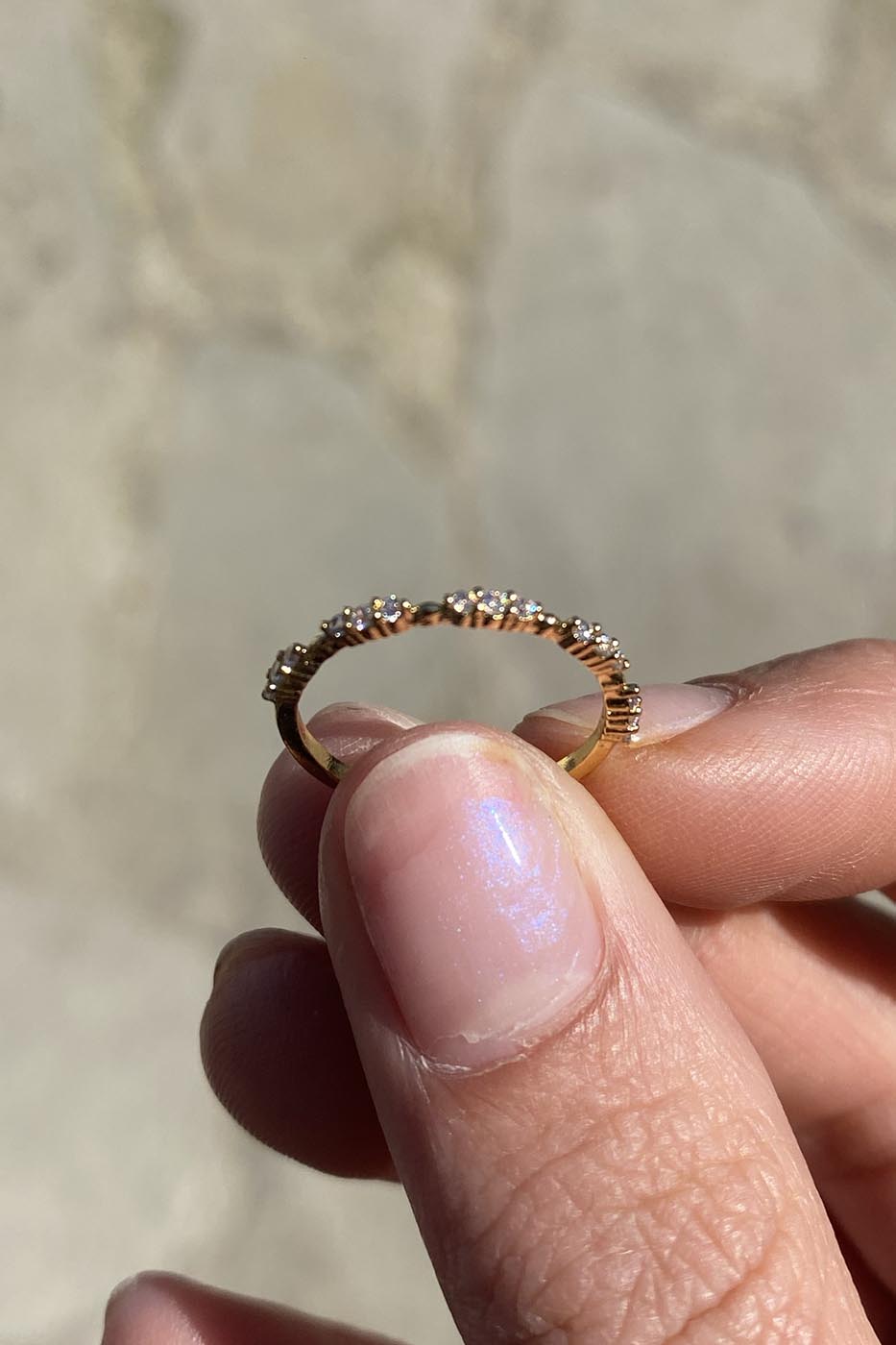 Bague éclats fins