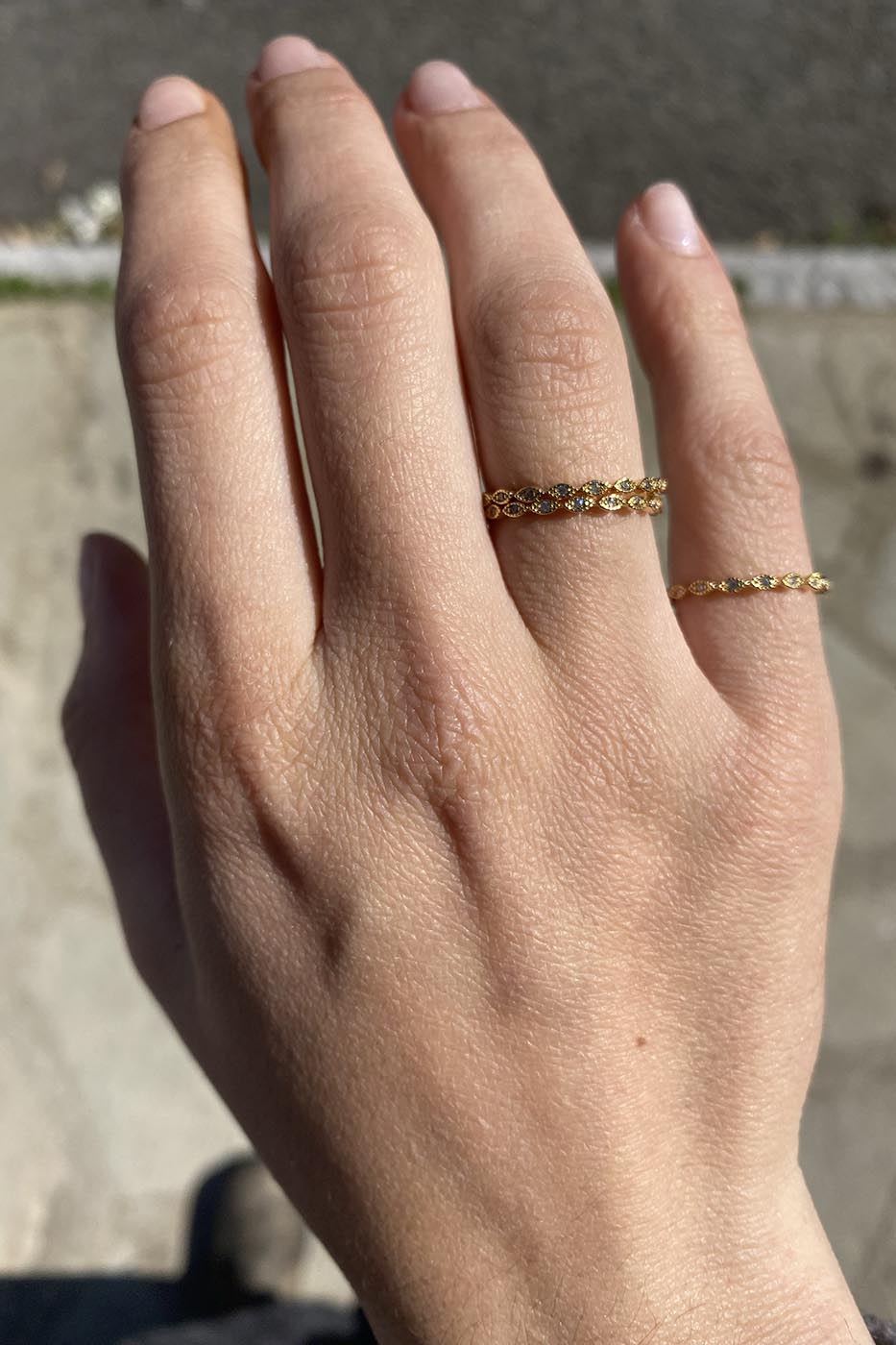 Bague ondulée
