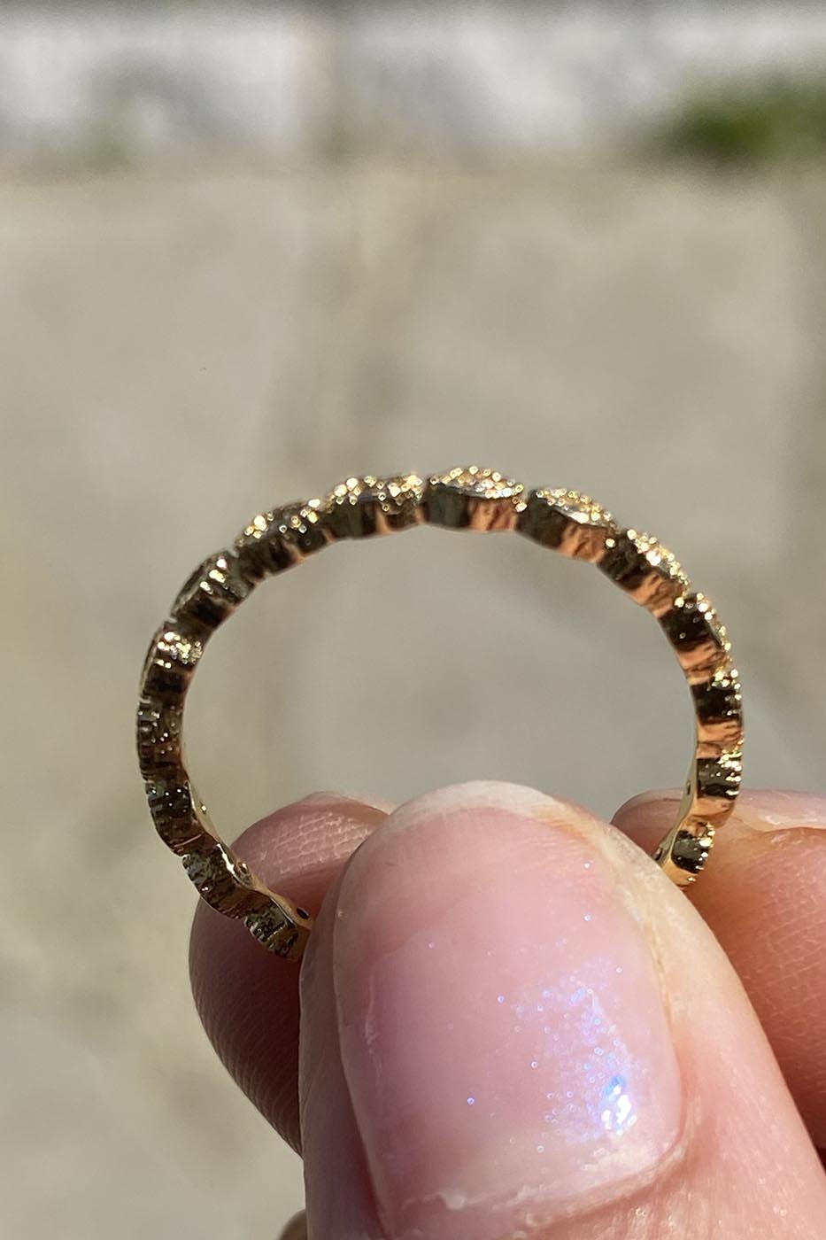 Bague ondulée