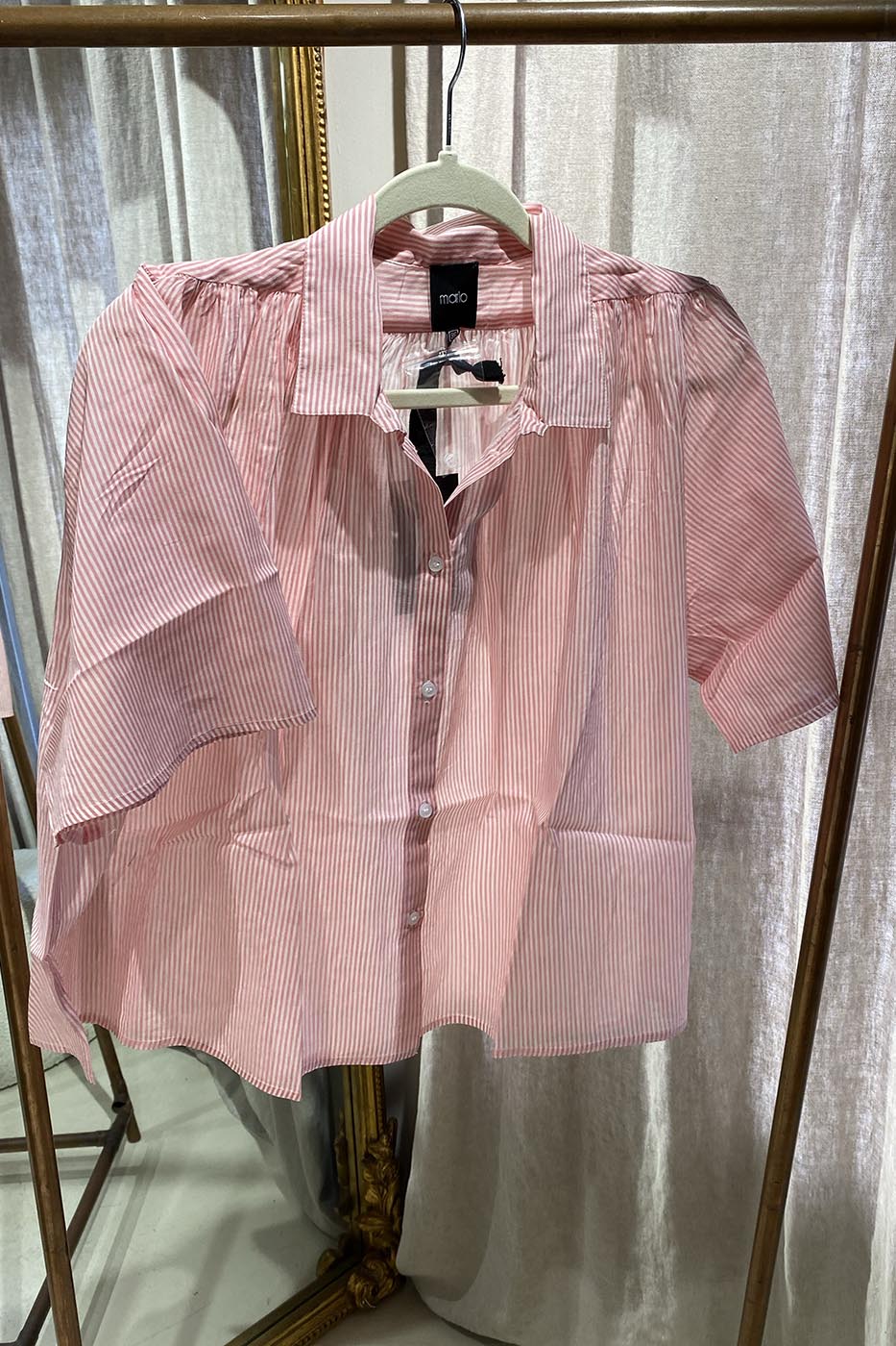 Blouse Lison rayures roses